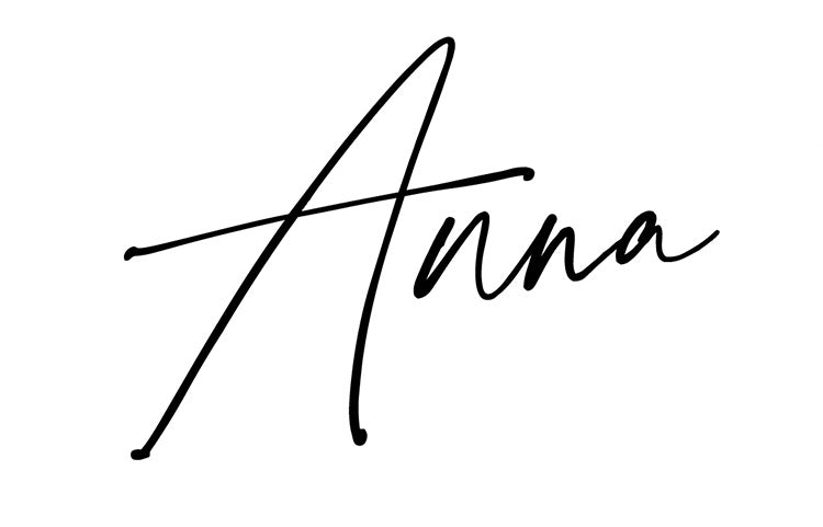 Anna Handwrite Signature Meet Anna – Dreamweave & Co